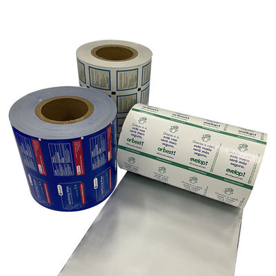Impression flexographique papier laminé en feuille d'aluminium médical pour emballage de tampons d'alcool