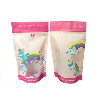 Logo personnalisé Plastique de qualité alimentaire Stand Up Pouch Zip Lock Sac d'emballage pour collations