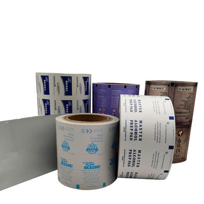 Produits pharmaceutiques Papier en feuille d'aluminium pour désinfection Lingettes mouillées
