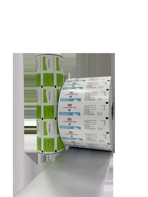 Impression flexographique papier laminé en feuille d'aluminium médical pour emballage de tampons d'alcool