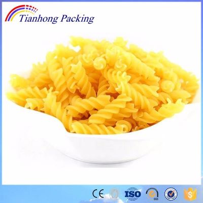 Impression personnalisée sac d'emballage en plastique transparent à base de farine de macaroni et de pâtes de spaghetti