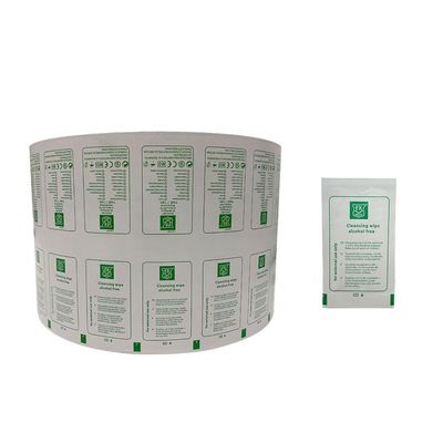 Produits de nettoyage utiles Emballage Papier composite en feuille d'aluminium pour le tampon de préparation d'alcool stérile / écouvillon propre