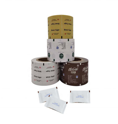 Papier en PE pour tube de sucre, édulcorant, sachet d'emballage en couleur personnalisée