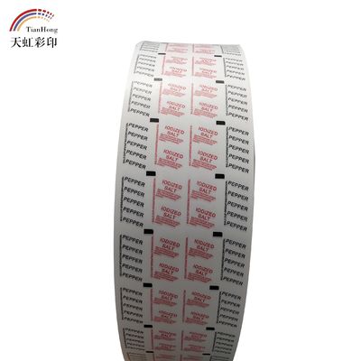Papier en PE pour tube de sucre, édulcorant, sachet d'emballage en couleur personnalisée