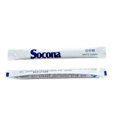 Papier en PE pour tube de sucre, édulcorant, sachet d'emballage en couleur personnalisée