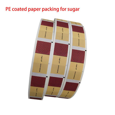 Impression flexographique de tubes de sucre édulcorant sachet d'emballage en papier PE film revêtu