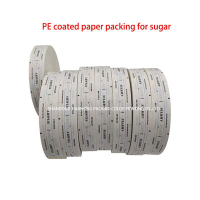 Impression flexographique de tubes de sucre édulcorant sachet d'emballage en papier PE film revêtu