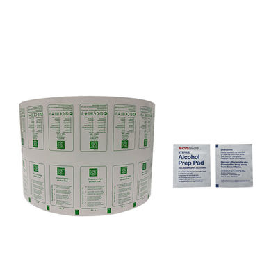 Papier Kraft BZK écouvillons antiseptiques pour emballage en aluminium en feuille laminée