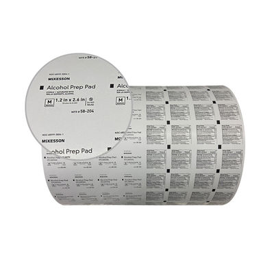 Médical 101g 130g 5 couches Povidone-Iodine Prep Pad Roll Film papier en feuille d'aluminium