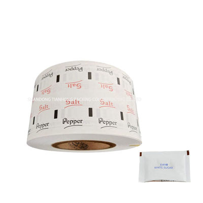 Papier d'emballage sur mesure imprimé en poudre de sucre à base de sachets avec revêtement PE d'un seul côté