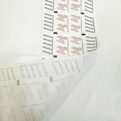 Ruloir de film d'emballage revêtu en PE pour le matériel d'emballage de sel et de poivre à logo personnalisé