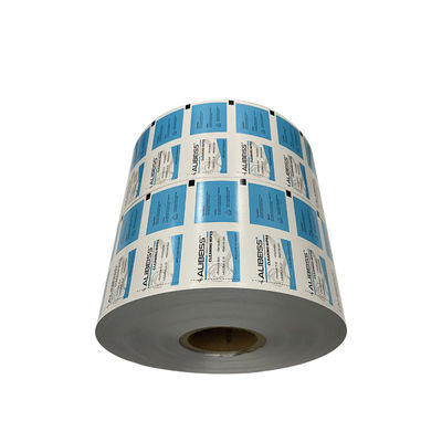 Papier en feuille d'aluminium imprimé à la flexographie pour les lingettes en iode en vrac