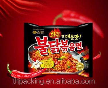 Sac avec soupape Nongshim Noodles instantanées Sac d'emballage Logo Impression et matériau durable