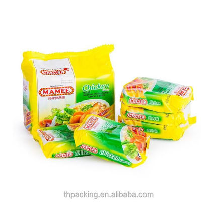 Noodles instantanées Sacs d'emballage en plastique BOPP/VMCPP jetables Structure du matériau PET/PE
