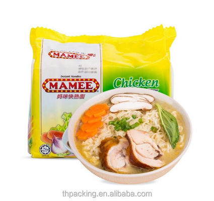 Noodles instantanées Sacs d'emballage en plastique BOPP/VMCPP jetables Structure du matériau PET/PE