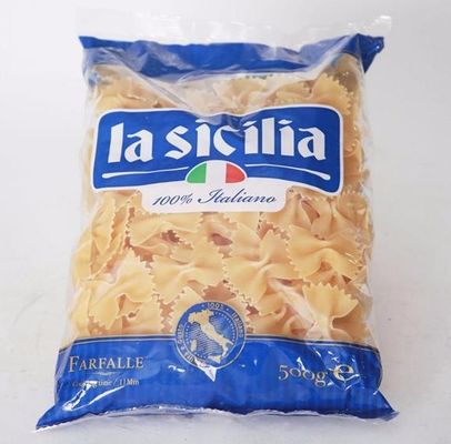 Emballage de pâtes de couleur personnalisée certifiée ISO9001/ISO2008 Sac en plastique pour aliments