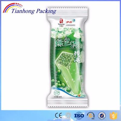 Package en plastique Bopp pour conception personnalisée Popsicle sac d'emballage de desserts surgelés
