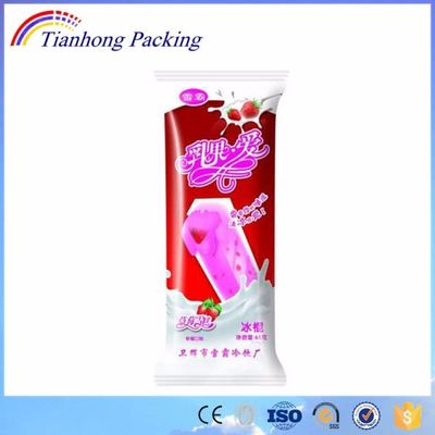 Package en plastique Bopp pour conception personnalisée Popsicle sac d'emballage de desserts surgelés