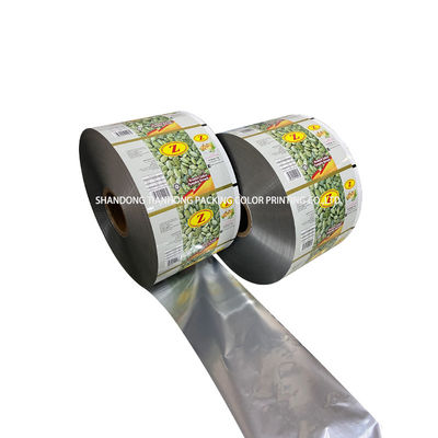 Épaisseur de 40 à 150 microns Logo personnalisé Laminé CPP OPP Foil d'aluminium Films en rouleau d'emballage alimentaire