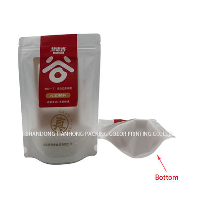 Sacs d'emballage alimentaire en papier d'aluminium Mylar en plastique à fermeture à glissière argentée pour lampe à carreaux personnalisée
