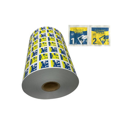 Papier laminé en feuille d'aluminium en relief imprimé imperméable à l'eau, papier revêtu PE pour le nettoyage des lunettes