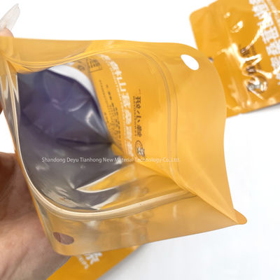Poche haute en fermeture à glissière imprimée sur mesure pour les collations écologiques résistantes à l'air et à l'eau