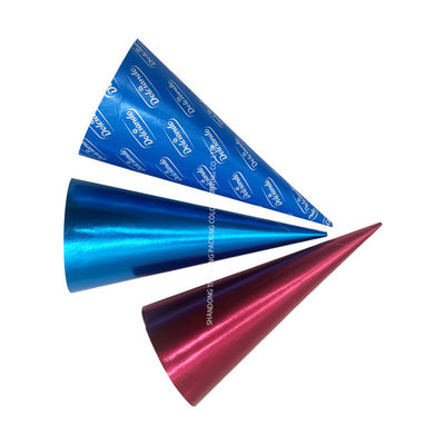 Flexographie Imprimé papier en feuille d'aluminium argenté pour crème glacée Conus Film d'emballage Largeur 30-1100mm