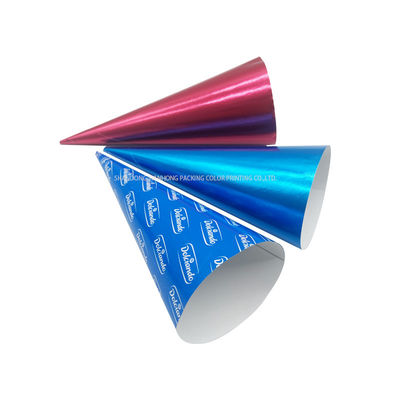 Gardez la crème glacée fraîche et délicieuse en aluminium cône manche papier en papier pour la crème glacée
