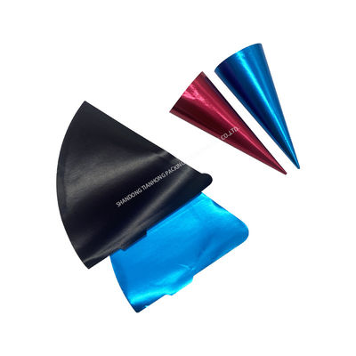 Gardez la crème glacée fraîche et délicieuse en aluminium cône manche papier en papier pour la crème glacée