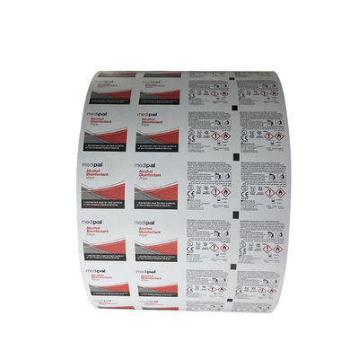 Pâte à papier en aluminium en PE à 75% d'alcool, rouleau de film pour emballage 30-1100 mm de largeur